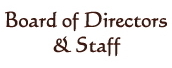 Board of Directors & Staff